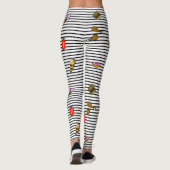 Snelle Voedsel Gestreepte Leggings (Achterkant)