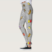 Snelle Voedsel Gestreepte Leggings (Links)