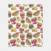 Snelle voedselpatroondekens fleece deken (Voorkant)