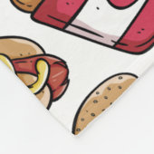 Snelle voedselpatroondekens fleece deken (Hoek)