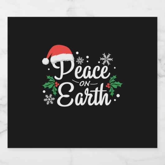 Snelle vrede op aarde bier etiket (Enkel label)