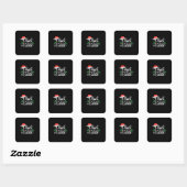 Snelle vrede op aarde vierkante sticker (Vel)