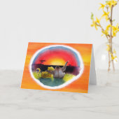 Snelle vrienden kaart (Gele Bloem)