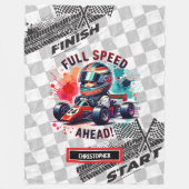 Snelle Waterverf Formula 1 Sport Car Boy deken (Voorkant)