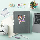 Snelle wissel danser stickers paars oranje (iPad Cover)
