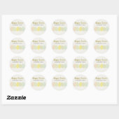 SNELLE ZACHTE PASTEL EENVOUDIGERE EIEREN RONDE STICKER (Vel)