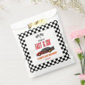 Snelle & Zes Rode Vlam Race Auto 6e Verjaardagsfee Bedankzakje (Gezegeld)