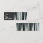 Snelle zilver 02 mini visitekaartje (Voorkant / Achterkant)