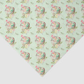 Snellemmers op lichtgroene achtergrond tissuepapier (Detail)