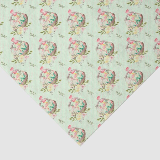 Snellemmers op lichtgroene achtergrond tissuepapier (Detail)