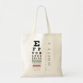 Snellen Eye Chart Bag Tote Bag (Voorkant)