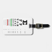 Snellen Eye Chart Bagagelabel (Voorkant horizontaal)