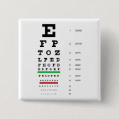 Snellen Eye Chart Button (Voorkant)