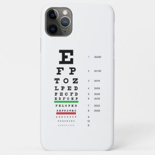 Snellen Eye Chart iPhone 11 Pro Max Hoesje