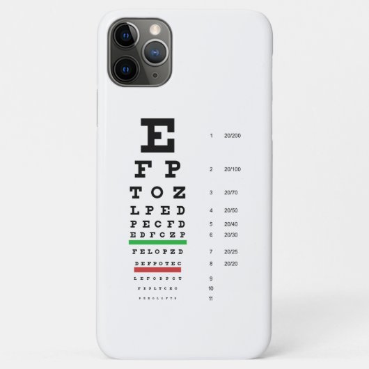 Snellen Eye Chart Case-Mate iPhone Case (Achterkant)