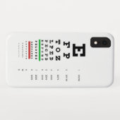 Snellen Eye Chart Case-Mate iPhone Case (Achterkant (horizontaal))