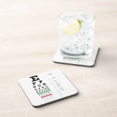 Snellen Eye Chart Cork Onderzetter (Rechterzijde)