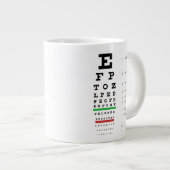 Snellen Eye Chart Grote Koffiekop (Voorkant rechts)