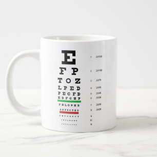 Snellen Eye Chart Grote Koffiekop