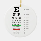 Snellen Eye Chart Ornament (Voorkant)