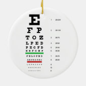 Snellen Eye Chart Ornament (Achterkant)