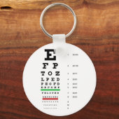 Snellen Eye Chart Sleutelhanger (Voorkant)