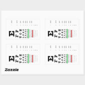 Snellen Eye Chart Sticker (Vel)