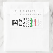 Snellen Eye Chart Sticker (Tas)