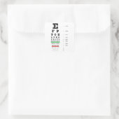 Snellen Eye Chart Sticker (Tas)
