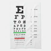 Snellen Eye Chart Theedoek (Verticaal)