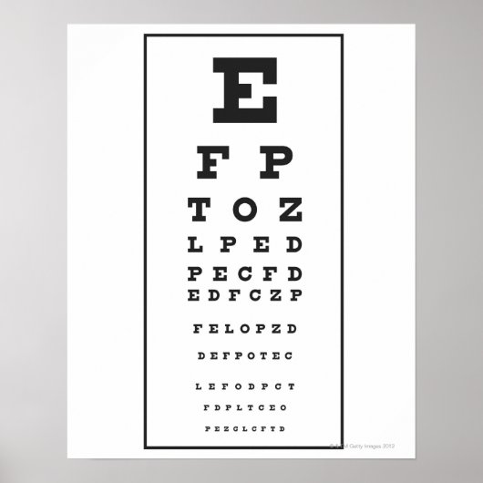 Snellen Poster (Voorkant)