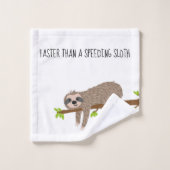 Sneller Dan Een Razendsnelle Luiaard Bad Handdoek (Wasdoekje)