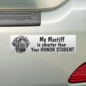 Sneller dan je eerling student - grappig bumpersticker (Op auto)
