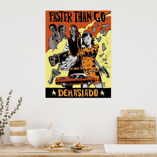 Sneller dan onderweg afdrukken/Poster Poster (Keuken)