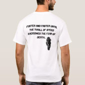 Sneller en sneller t-shirt (Achterkant)