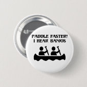 SNELLER, IK HOREN BANJOS RONDE BUTTON 5,7 CM (Voorkant /achterkant)