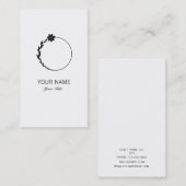 SNELLER MONOGRAM LETTER O WHITE VISITEKAARTJE (Voorkant / Achterkant)