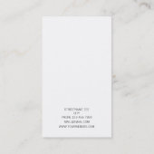 SNELLER MONOGRAM LETTER O WHITE VISITEKAARTJE (Achterkant)