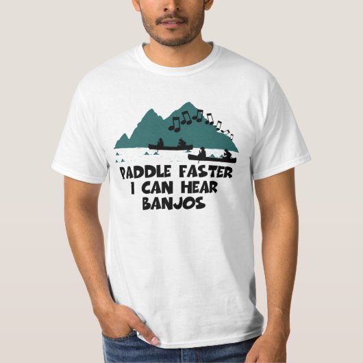 Sneller paddle Ik hoor banjos T-shirt (Voorkant)