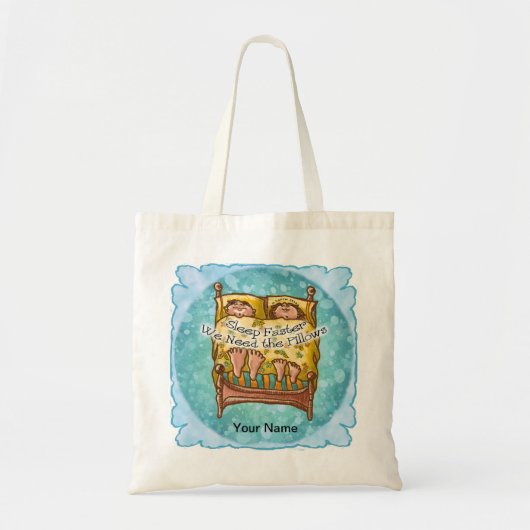 Sneller slapen tote bag (Voorkant)