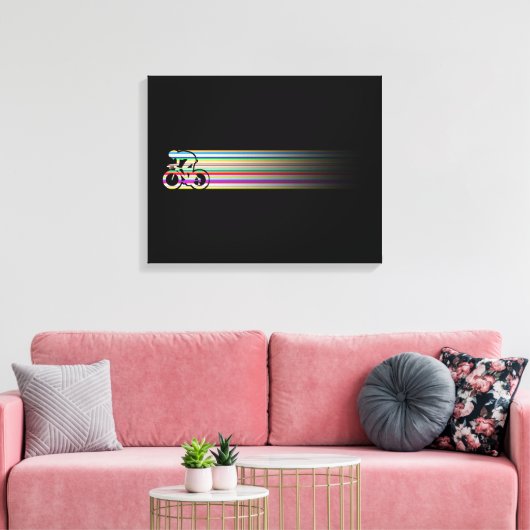 Sneller, sneller, nog sneller canvas afdruk (Insitu (Woonkamer))