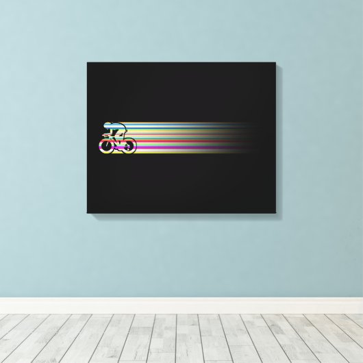 Sneller, sneller, nog sneller canvas afdruk (Insitu (Houten vloer))