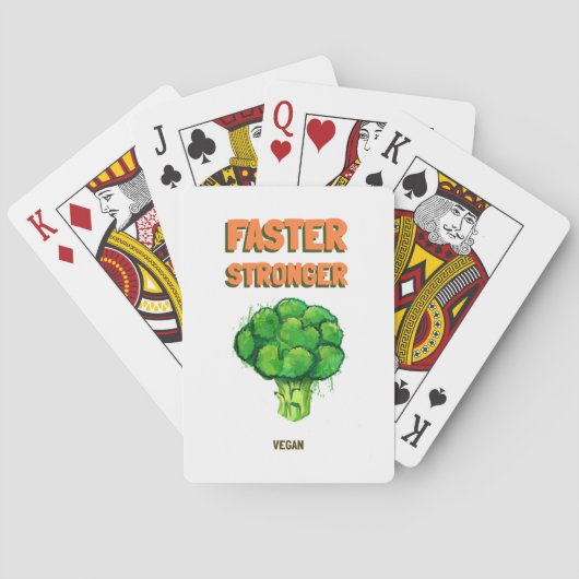 Sneller Sterker Veganistisch Pokerkaarten (Achterkant)