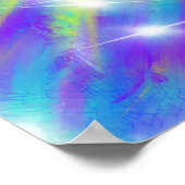 Snellere abstracte herrijzenkruis poster (Hoek)