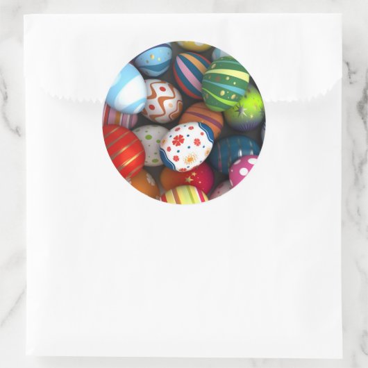 Snellere achtergrond ronde sticker (Tas)