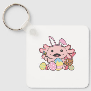 Snellere Axolotl met paaseieren als sneller Sleutelhanger
