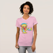Snellere beelden op roze T-Shirt (Voorkant volledig)