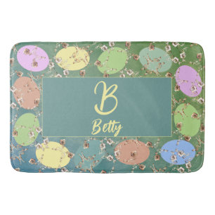 Snellere Bleke grijze pasta's en Rozen Badmat