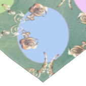 Snellere Bleke grijze pasta's en Rozen Tafelkleed (Gekanteld)