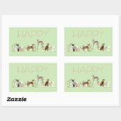 Snellere broodrooster voor paasbroodrooster rechthoekige sticker (Vel)